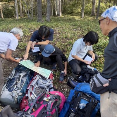 入山前地図を確認