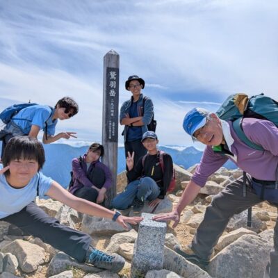 夏合宿　北アルプス鷲羽岳　山行