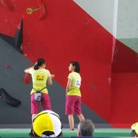 少年女子 ボルダリング競技